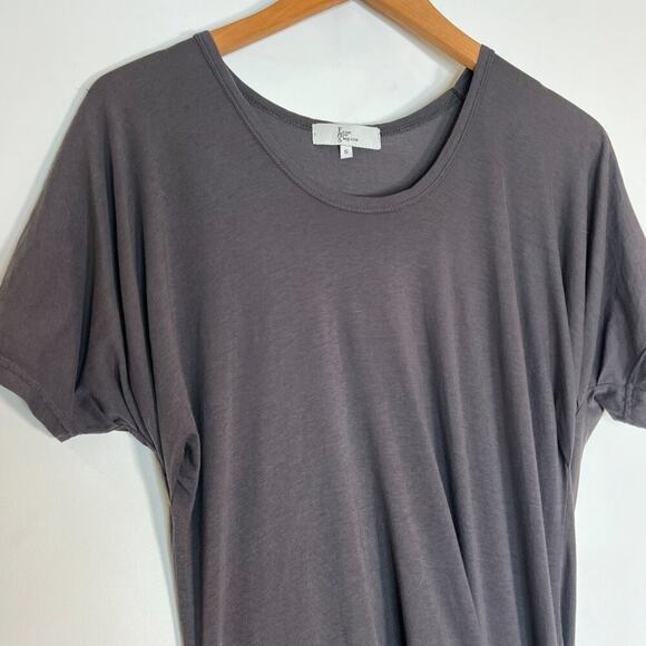 Front Row Shop Grey Twist-front Tee T-shirt Shirt Dress - Picture 3 of 12